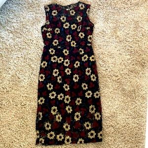 Gorgeous Embroidered & Sheer Overlay Dress